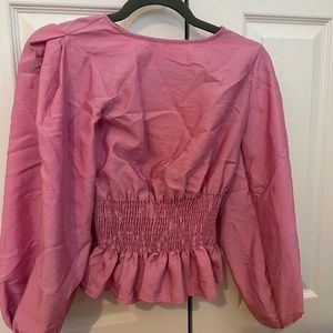 Pink Topshop Blouse size 2